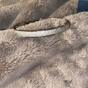 Elegant Silver Tone Bangle Bracelet